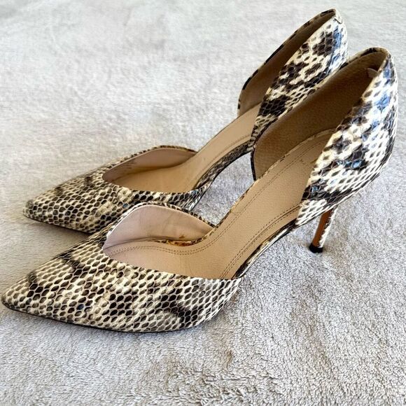 Marc Fisher Animal Print Pointed Toe D’Orsay Pumps - Picture 1 of 14